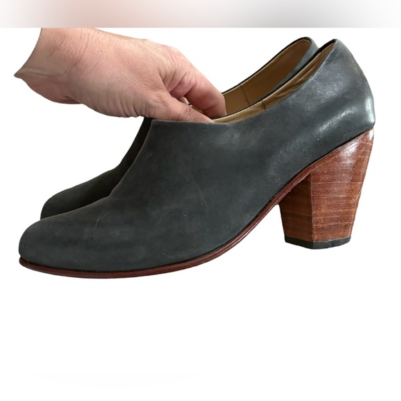 Nisolo Austin Heel Leather Boots In Smoke Gray Leather Size 7.5 - Picture 6 of 8